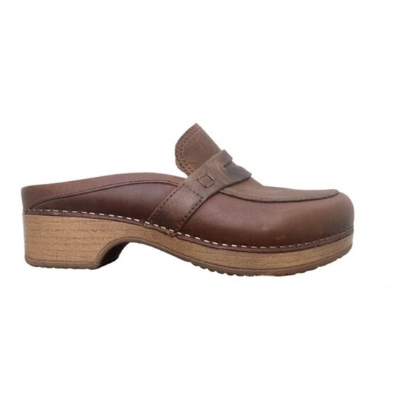 Dansko New Women's Bel Mule Clog Brown Leather size 38 - Picture 10 of 14